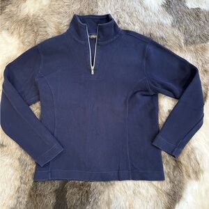 Tommy Bahama Women’s small quarter zip pullover navy blue